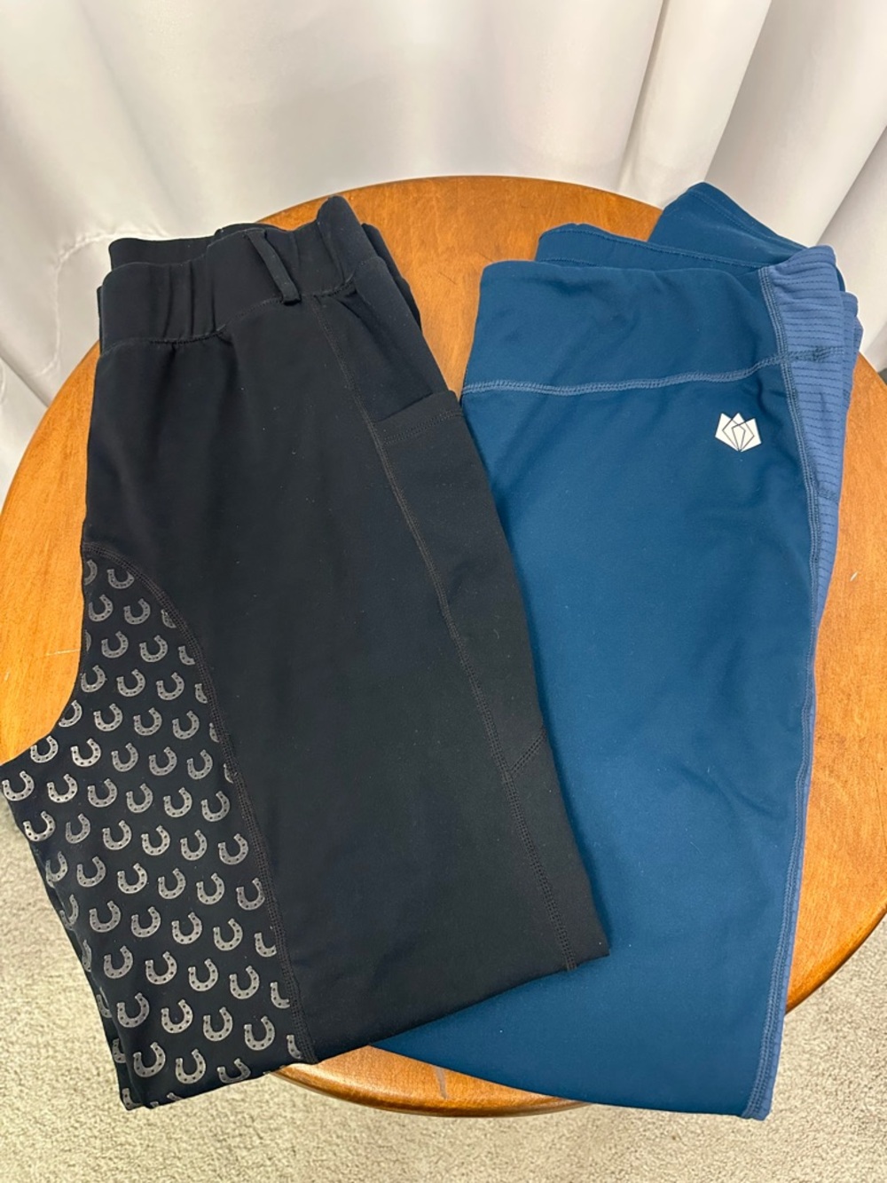 Women's riding pants fitst4 black navy 2 pair Black & Blue